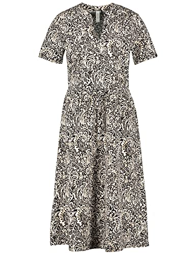 Gerry Weber Damen Gemustertes A-Linien-Kleid Kurzarm Gemustert...