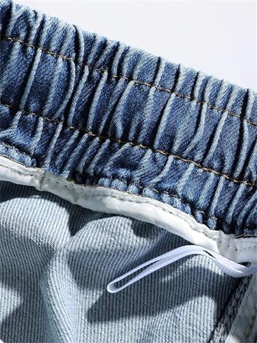 Mens Jeans Summer Lightweight Breathable Thin Wide Leg Denim Pants Loose Straight Casual Trousers 5