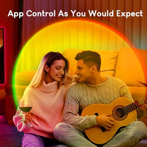 Tsrarey Sunset Lamp T3 – App-Controlled RGB Projector with White Noise — view 7