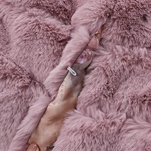 Girls Faux Fur Jacket Plush Sherpa Teddy Coat with Hood Toddler Winter Coats Warm Fuzzy Jackets Trendy Outerwear4