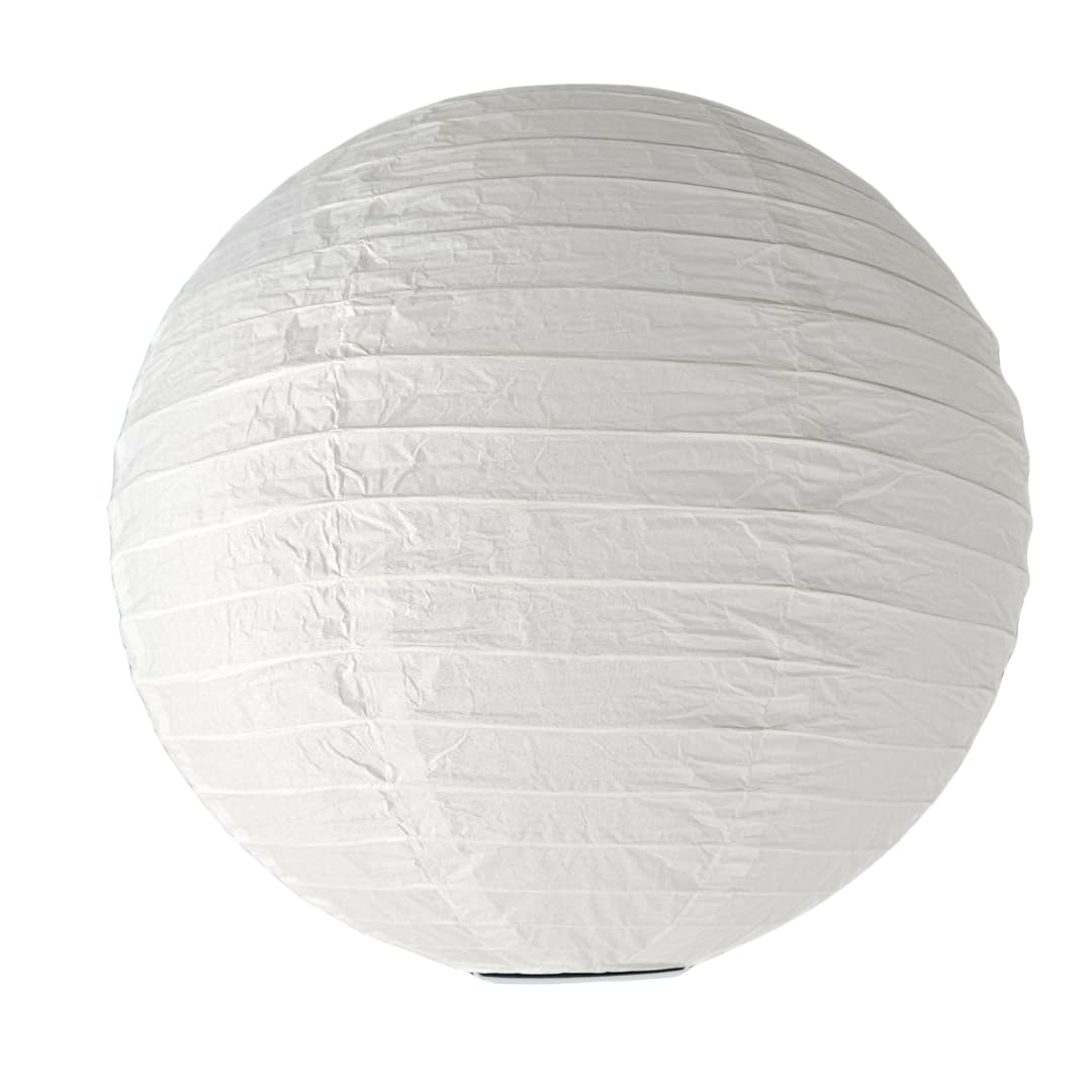 Lhh 1 X Paper Lampshade, Diameter 40 Cm Paper Shade Decorative White Shade, Replacement Shade, Lamp Glass For Pendant Lamp, Table Lamp, Floodlight Paper Lampshade Diameter 40 Cm, White - Replacement Shade & Decorative Lampshade