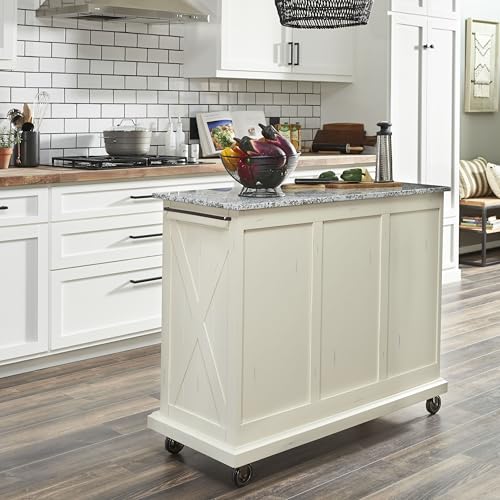 Image of Seaside Lodge Granite Top Kitchen Cart by homestyles