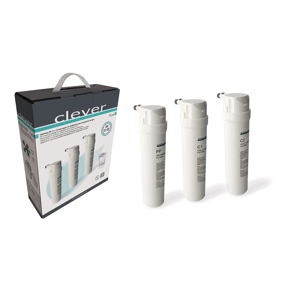 CLEVER 61535 PURE Pack Cartuchos Ultrafiltración PP C1 C2
