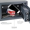 HMF 4612112 Safe Tresor mit Zahlenschloss, Möbeltresor | 31 x 20 x 20 cm #4
