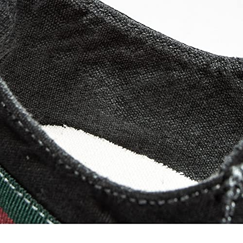 Martial Art Tai Chi Kung Fu Shoes, Men's Fashionable Slip-On Chinese Traditional Old Beijing Breathable Canvas Shoes, Comfortable Non Slip Rubber Sole, Soft in Line with Modern Aesthetics3