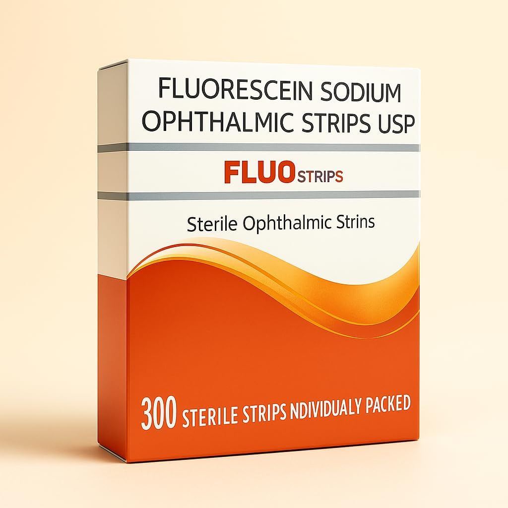 Ophthalmic Fluoro Touch Strips - 1200 Strips -(4 x 300=1200 Count)