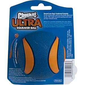 Chuckit Ultra Squeaker Ball Dog Toy Large 3 Inch 1 Pack for Large Breeds  Cucciolini Doodles Chuckit ultra squeaker ball dog toy large 3 inch 1 pack for large breeds   cucciolini doodles