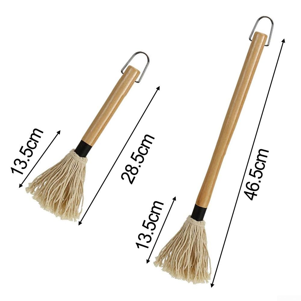 BBQ Sauce Basting Mop (D) | 6 extra Ersatzbürsten, zum Grillen und Räuchern, THM1ITT9W20HR901IJ4UAABQT8Q