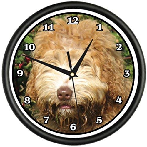 Reloj de pared analógico SignMission Labradoodle 10 pulg miniatura 1