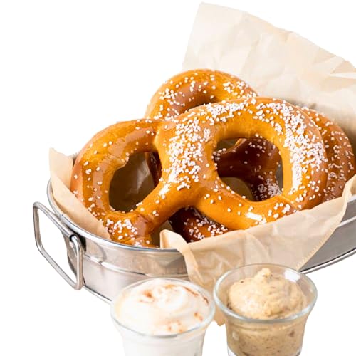 Soft Pretzels Shelf Stable Non Frozen Individual Packed in Vacum Bags plus Pretzel Salt Philadelphia Bakery Authentic Bavarian White Bread KOSHER OU D Made in the USA