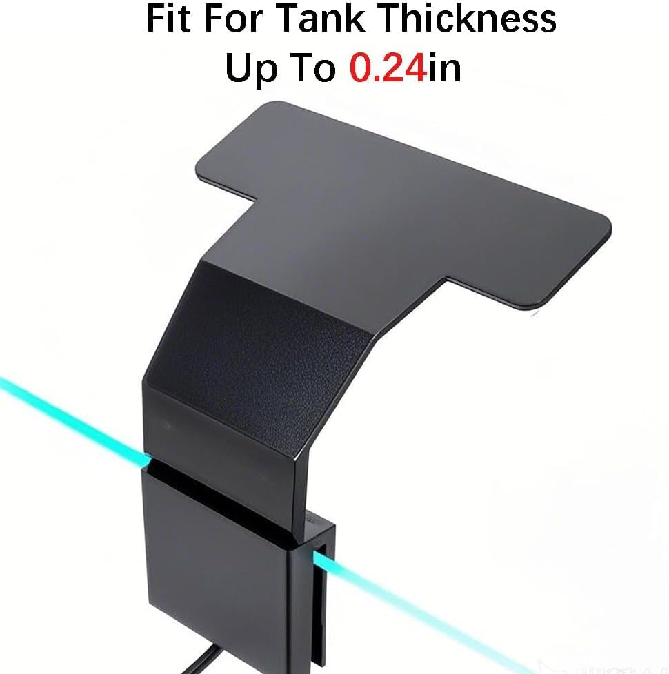 Image of 7W Nano Aquarium Light Clip-On Fish Tank Light with Timer & 9-Level Dimming&3 Colors for 1-5 Gallon Tanks, USB LED Full Spectrum Light (Adapter Not Included)