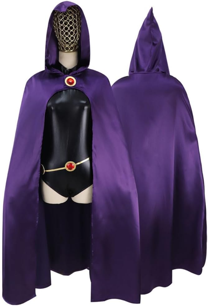 Raven Cosplay Costume Raven Purple Top Skirt Suit Full Set Dress with Socks