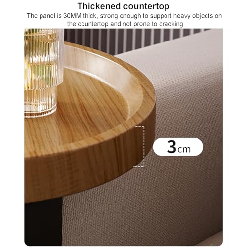 Mesa para reposabrazos de sofá de madera que evita caídas de vasos y tazas 6