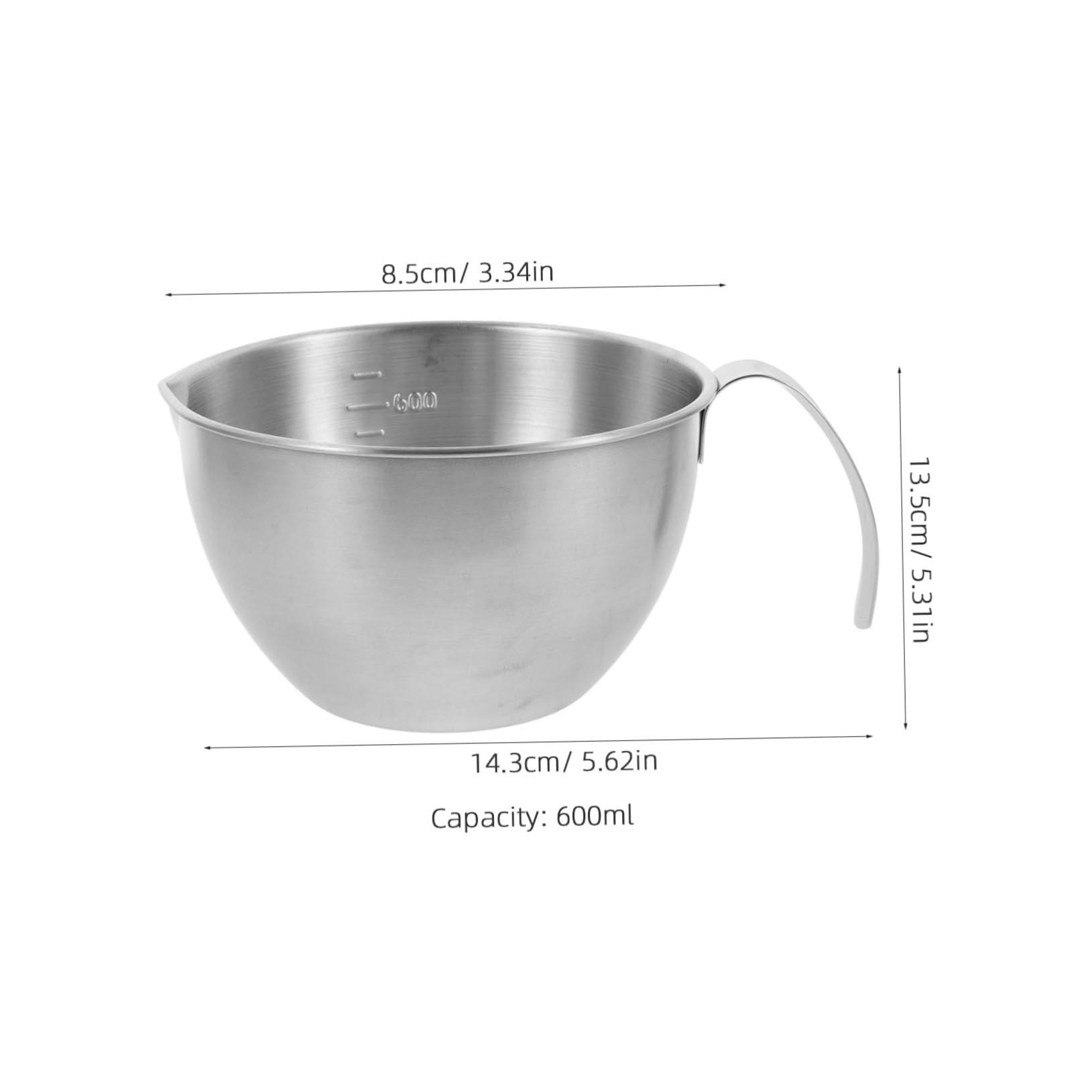 PRETYZOOM 5piezas Bowl Inoxidable Con Mango y Para y Almacenamiento De Alimentos Tazón De Cocina Multifuncional Para Ensaladas y Preparaciones