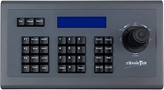 PTZ Camera 3D Joystick Controller | PTZ Serial Keyboard | Visca PELCO-D/P | RS232 RS422 RS485 | Controller for NDI PTZ Camera Live Streaming in Church, Meeting, Video Conference