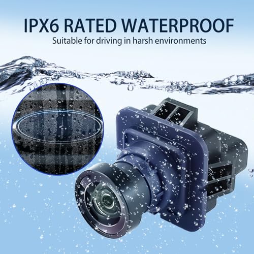 Image of Tailgate Emblem with Rear Car Camera for Ford and Camera Harness for F150 2011-2014 F150 Backup Camera Housing Bezel & Emblem Kit Al3z-19h511-A,Bl3z-19g490-B for Ford F150