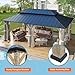 YOLENY 12' x 20' Outdoor Hardtop Gazebo, Cedar Wood Framed Gazebo with Powder Coated Metal Roof for Gardens, Patios, Lawns,Vintage Grey