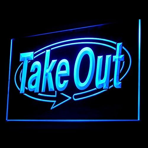 120005 Open Take Out Tacos Pizza Seoul Food Display LED Light Neon Signs