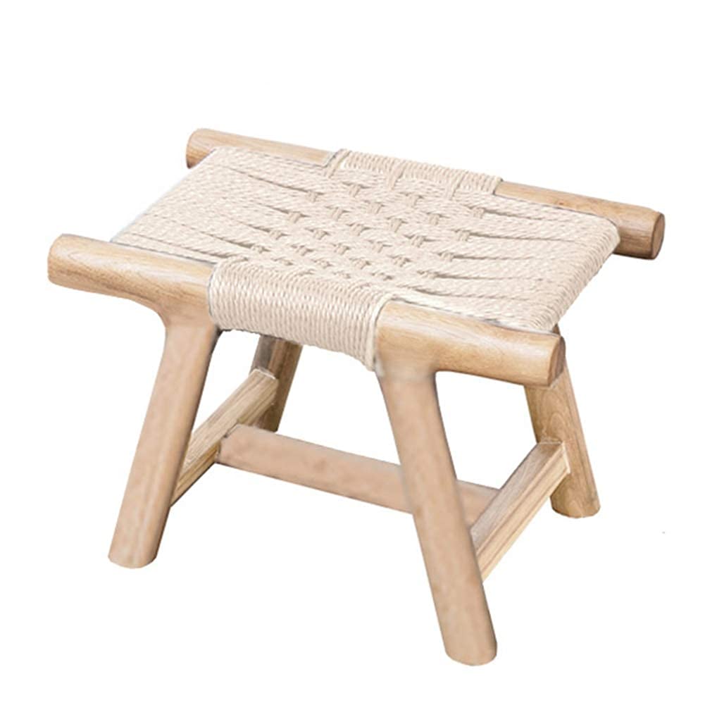 Banc de chaussures tissé pour un accueil chaleureux dès l'entrée