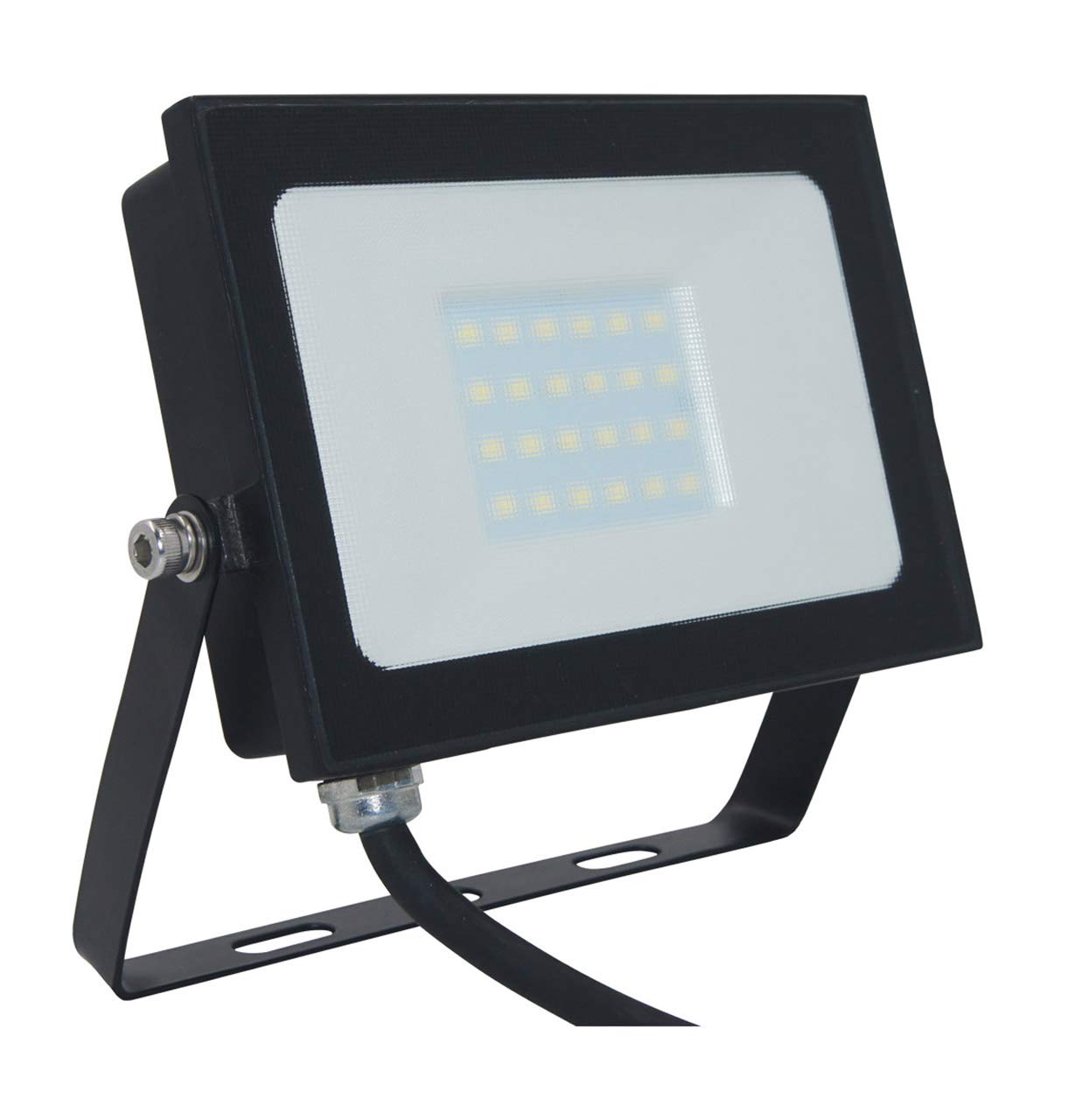Phoebe LED Floodlight 20W Atlas-Mini IP65 (100W Equivalent) 4000K Cool White Black 1500lm Floodlights Security External Outdoor Weatherproof Light
