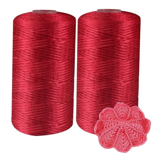 2 Pezzi Filato Di Cotone Scintillante Filati Cotone Glitter Per Uncinetto Borse Uncinetto Sorrento Fili Cordoncino Paillettes Filato Per Maglieria, 200g Per Ferri Uncinetto