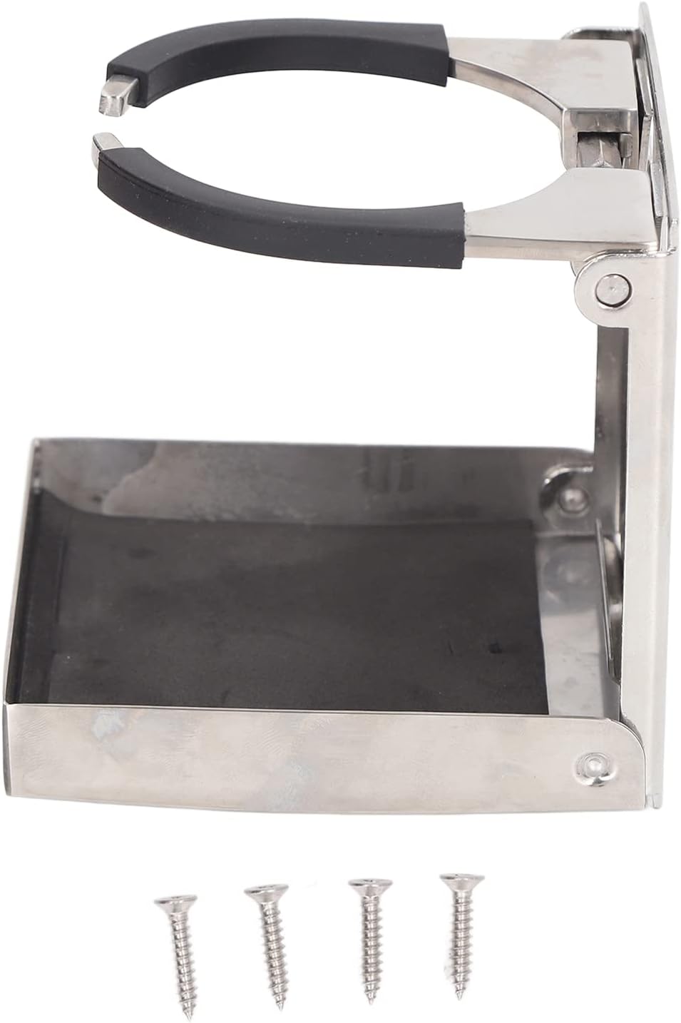 Adjustable Cup Holder, Foldable Design, Marine Grade Stainless Steel, for Boat, RV, Truck, and Outdoor Use