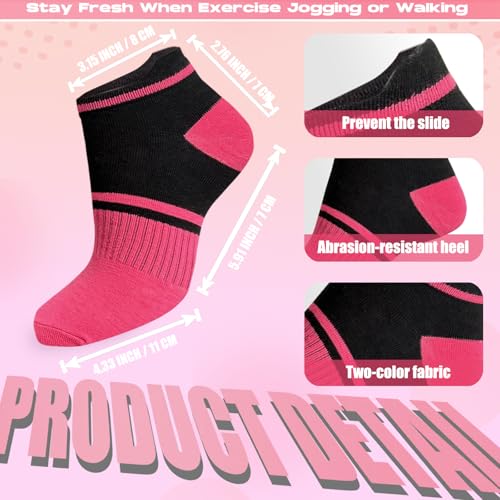 15 Pairs Women Ankle Socks for Women, Assorted Running Socks, Ankle Athletic Socks Low Cut with Heel Tab2