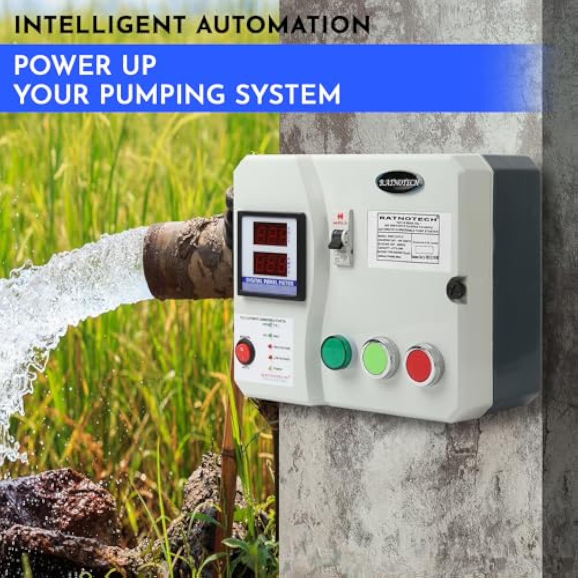 Fully Automatic Submersible Pump Starter with Water Level Controller