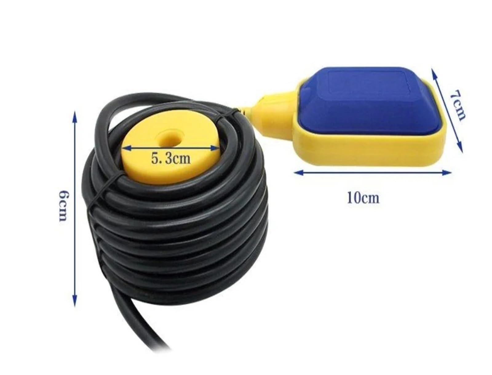 Interruptor de flotador 2 m a 25, controlador nivel tanque agua, sensor, contratista fluido líquido, bomba, válvula bola Tanque industrial(Float switch 8M)