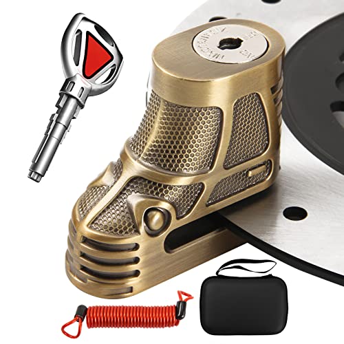 Motorcycle Lock,Motorcycle Accessories Car Accessories Motorcycle Locks Anti Theft Heavy Duty Motorcycle Brake Lock Adjustable Bike Handlebar Lock Pr