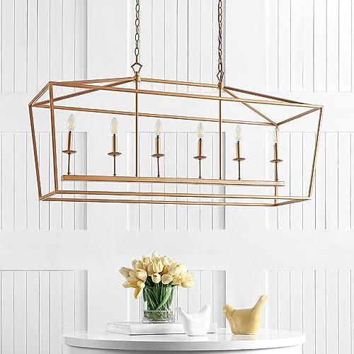 Jonathan Y 819727026138 Jyl7439B Pagoda Lantern Dimmable Adjustable Metal Led Pendant Classic Traditional Farmhouse Dining Room Living Room Kitchen Foyer Bedroom Hallway thumb #5