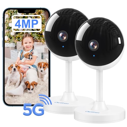 owltron Indoor Security Camera 4MP, 2 Pack 2.4GHz&5G WiFi 2K Home Cameras for Baby/Elder/Dog/Pet/Nanny Monitor Cam with Phone app, 24/7 Cloud&SD Card Storage, 2-Way Audio, Compatible with Alexa - image 1