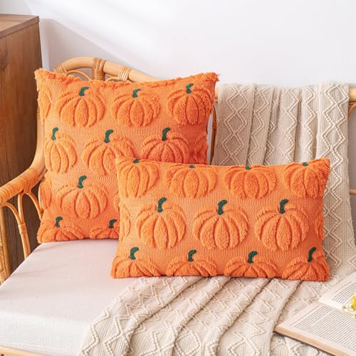 KSKBLZDJD Halloween Pillow Covers Soft Plush Pumpkin Decor Fall Decorations - image 4