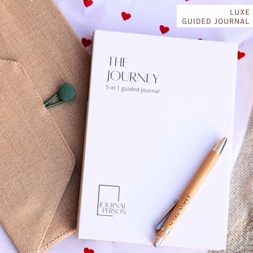 Image of Be My Valentine Gift Set - Luxury Stationery Kit, Guided Hardbound Journal, TJute Bag, Stickers, Gratitude Card, Bookmark, bamboo pen - Curated for Stationery Lovers