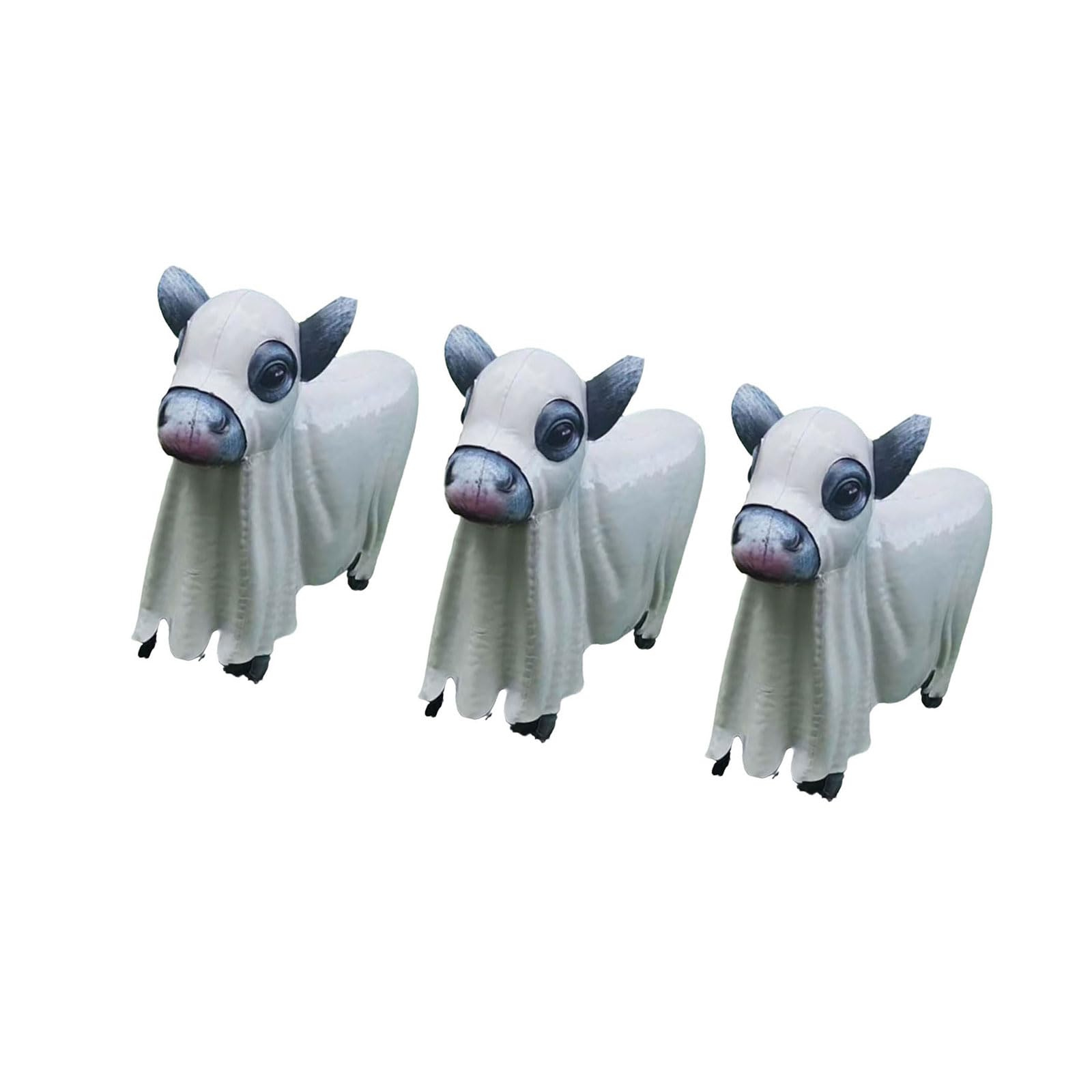 Woedpez Halloween Ghostly Figurine Resins Statue Sculpture Table Centerpieces Monsters Statue Garden Decors for Shelf Halloween Figurines