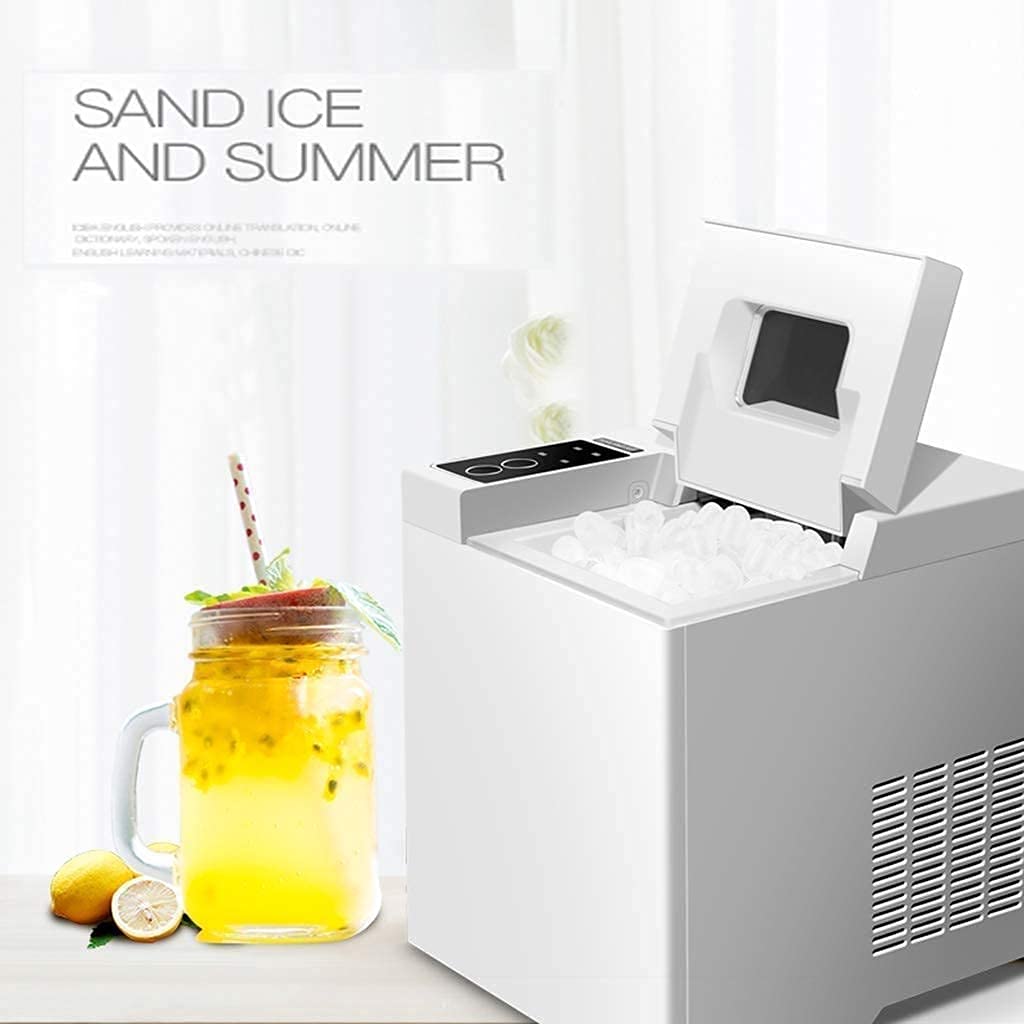 5JJJLOOOPP Ice Maker Fully Automatic Desktop HC Desktop Home Ice Maker, 15kg Ice Making 6-8 Minutes Rapid Ice Making Ice Maker no Pipe Required on Fridge.com