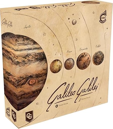 Capstone Games | Galileo Galilei | Juego de Mesa | Eurogame de Selección de Acciones para Toda la Familia | 1–4 Jugadores | Edades 14+ | Inglés | Ya disponible en tu tienda friki favorita! En mundofriki.es!
