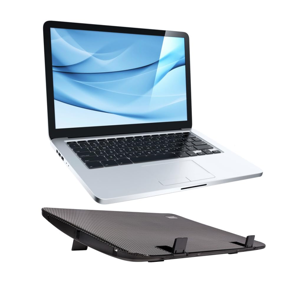 Base ajustable para laptop con ventilador grande de 6 pulgadas miniatura 6