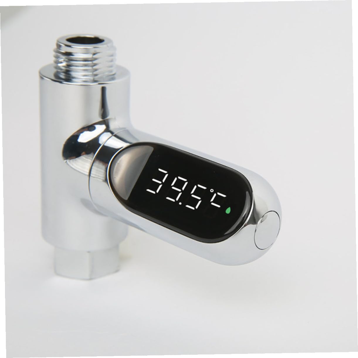 Mikinona Termómetro de Ducha para Ñiño Pantalla Led, Sensor de Alta Precisión y Rotación 360°, Rango de 5 85°c, Material Abs y Pc, Adecuado para Baño Seguro