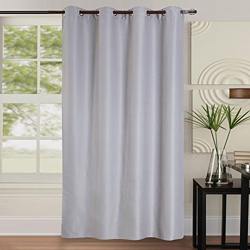 Best Interior Paire de Rideaux occultants Double Face - Gris - Dimensions : 140x260cm