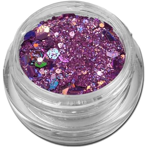 Glamour Mix Glitter Glitzer Puder Lila Violett Nailart thumbnail