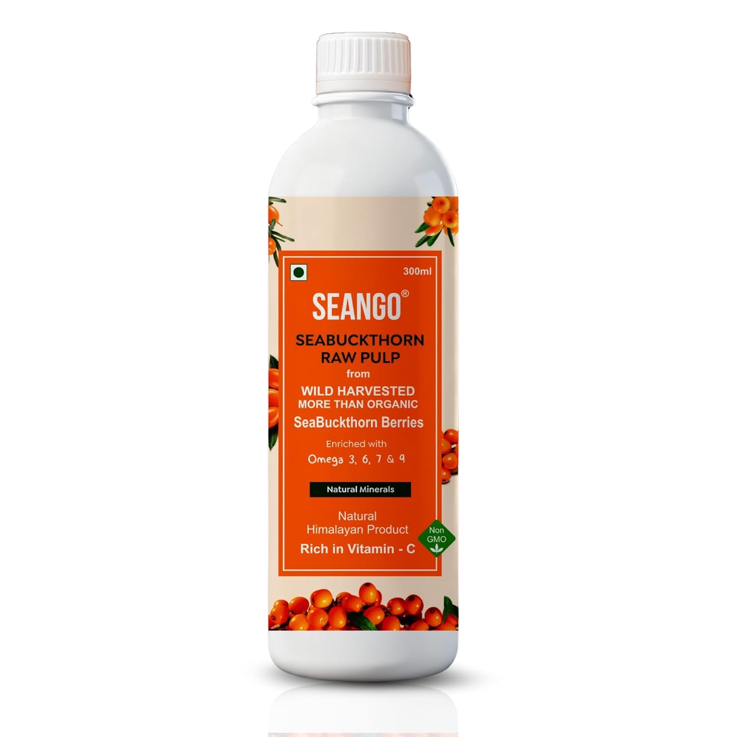 SEANGO® Sea Buckthorn Pulp Concentrate 300ml | Natural Vitamin C & Omegas | No Added Sugar- pack of 1-picture-11