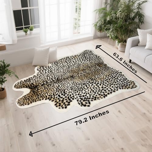 Tapete decorativo con diseño de leopardo 160x201 cm miniatura 2