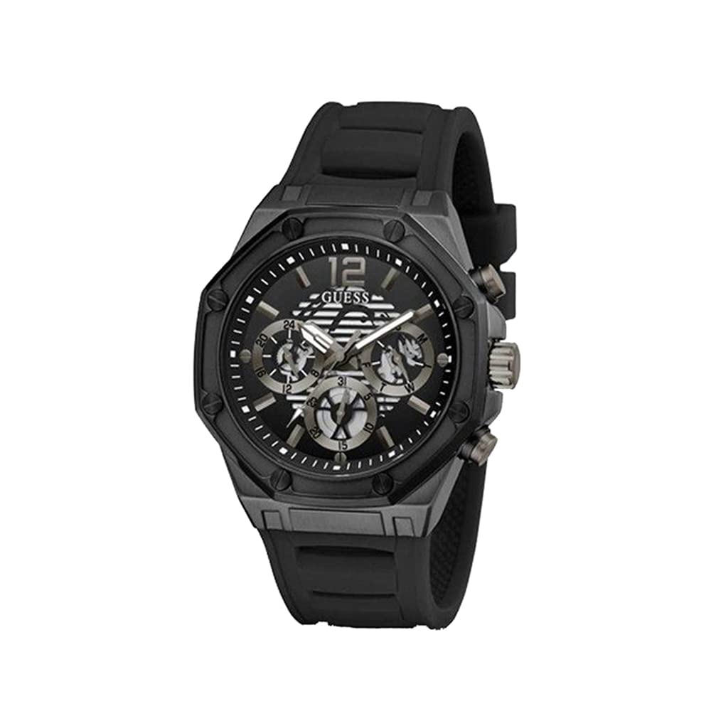 GUESS Silicone Analog Black Dial Men Watch-Gw0263G4, Black Band (B09JK1X21W) Amazon Price History, Amazon Price Tracker