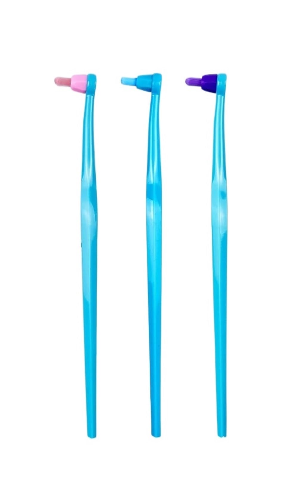 Cepillos Dientes Tuft Juego de 10 cepillos dientes con cabezal pequeño, cepillo Interdental for limpieza un solo haz, herramientas cuidado higiene bucal Para la limpieza