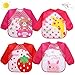 4 Stück baby lätzchen,baby lätzchen mit ärmel,Unisex Lätzchen für Malen Play Essen Kunst Handwerk Malerei,Lätzchen mit Ärmeln Baby, Ärmellätzchen Abwaschbar,für 6-36 Monate Kinder