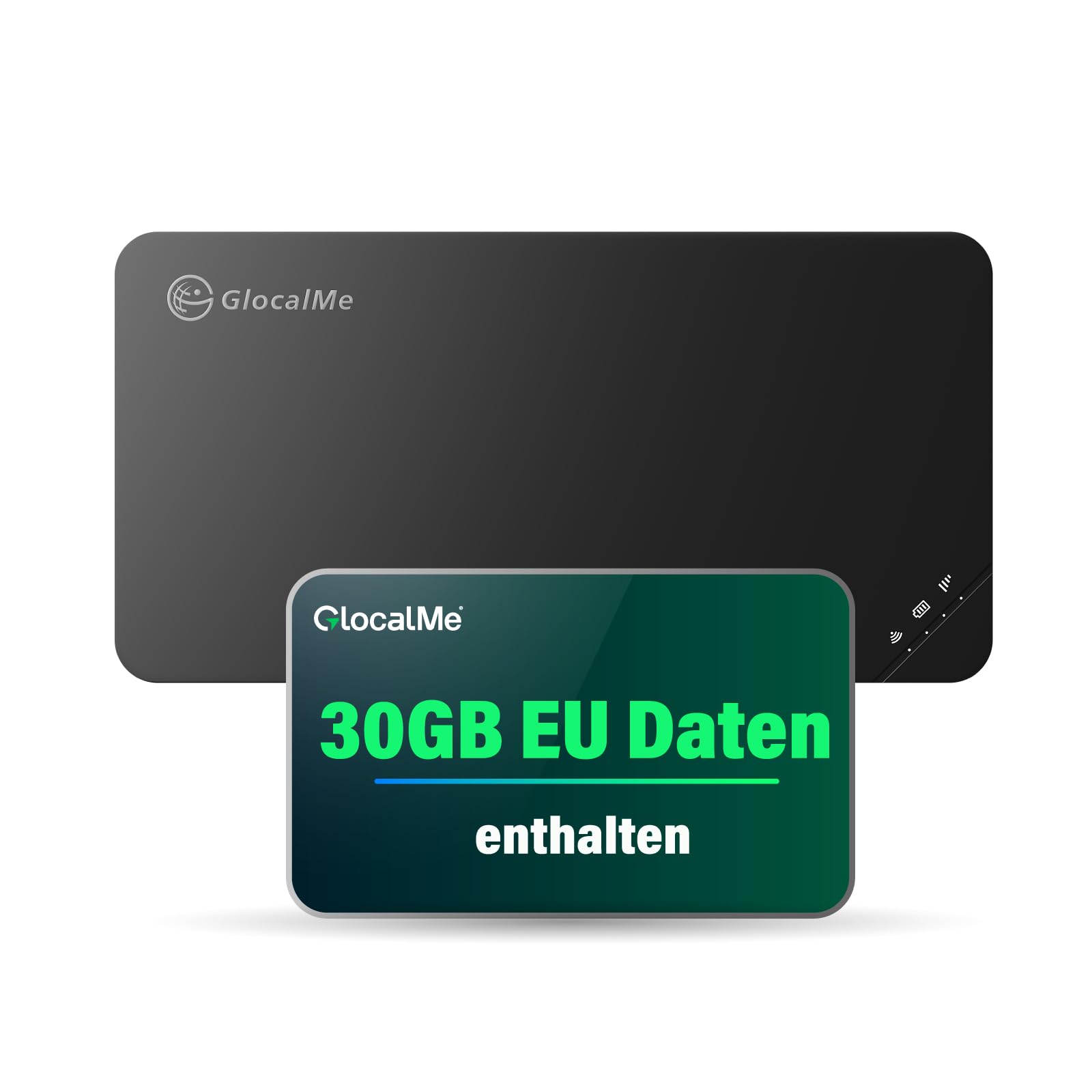 GlocalMe U3 4G Mobiler WLAN Router, Keine SIM-Karte nötig, MiFi Hotspot mit 30GB Europa Daten Daten, Verfügbar in über 200 Ländern, tragbares WLAN für unterwegs ohne vertrag