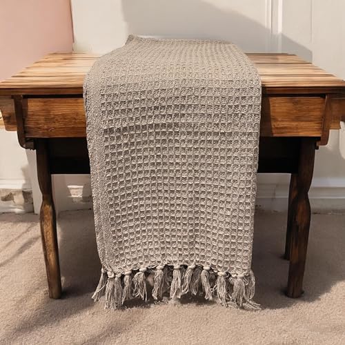 Image of Soft Throw Blanket | Used Both Indoor and Outdoor | Blanket for Living Room | Bedroom | Hall | Kids Room | Sofa and Bed or Chair Throw (Brown)