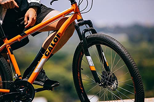 Bicicleta Caloi Two Niner Aloy Laranja | MTB, Suspensão Dianteira e Freios a Disco, Aro 29, Tamanho