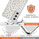 ZhuoFan Handykette Handyhülle für Samsung Galaxy A54 5G Hülle mit Band, Transparent Aesthetic Leopard Muster Schutzhülle Silikon + Schwer PC mit Kordel zum Umhängen Necklace Lanyard Bumper Case, 01